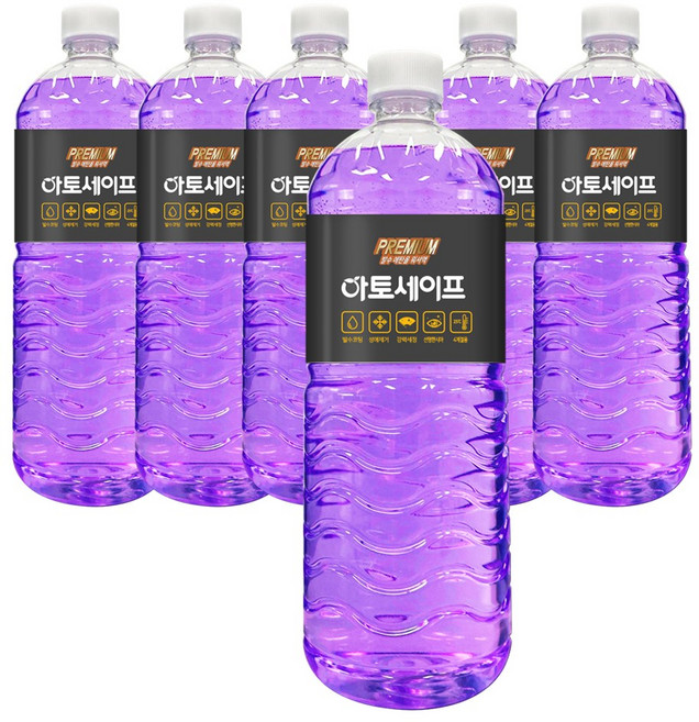 아토세이프 에탄올 발수 워셔액 1.8L 6병, 6개