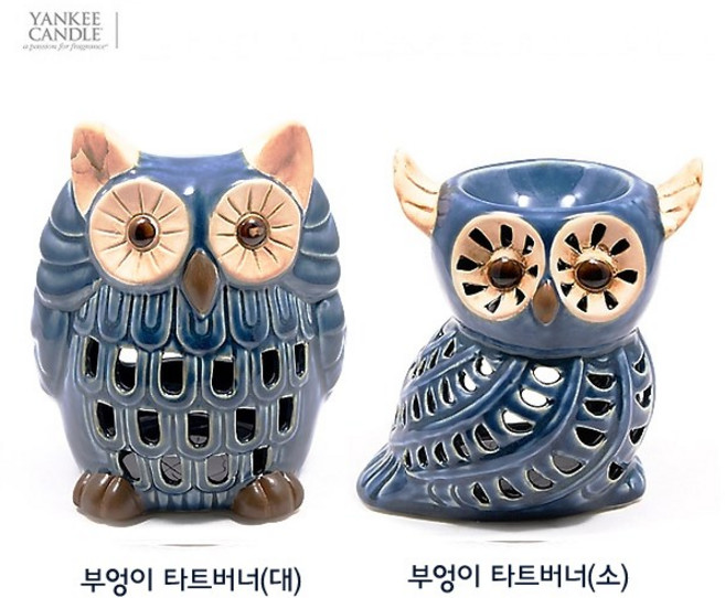 YANKEE CANDLE 양키캔들 블루 부엉이(대) 타트버너 (BlueOwl Tart Burner), 크기-소, 1개