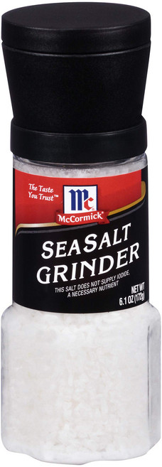 맥코믹 그라인더 바다 소금 그라인더 6.1온스 McCormick Sea Salt Grinder 6.1 oz, 바다소금, 6.1온스(1팩), 1개