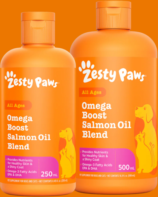 제스티 퍼스 오메가 부스트 연어 오일 블렌드 강아지 고양이 오메가3 오일, 1개, 500ml