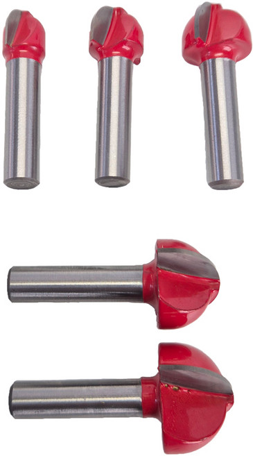 나무 가공 목재 앤드밀 원형 쓰레드밀 트리머 라운드 비트, 1세트