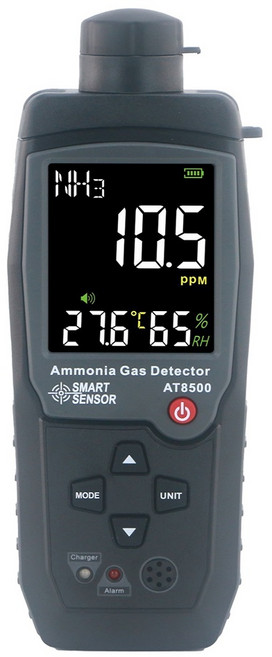 SOJ-SMART SENSOR 정품 암모니아가스측정기 AT-8500 0~100 PPM 오염현장 NH3측정기 축사 돈사 양계장 한글사용설명서 재고보유, 1개
