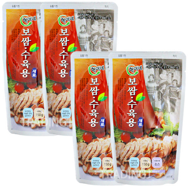 [지노앤코] 혁이네 보쌈 수육용 소스 재료 150g PRG01, 4개
