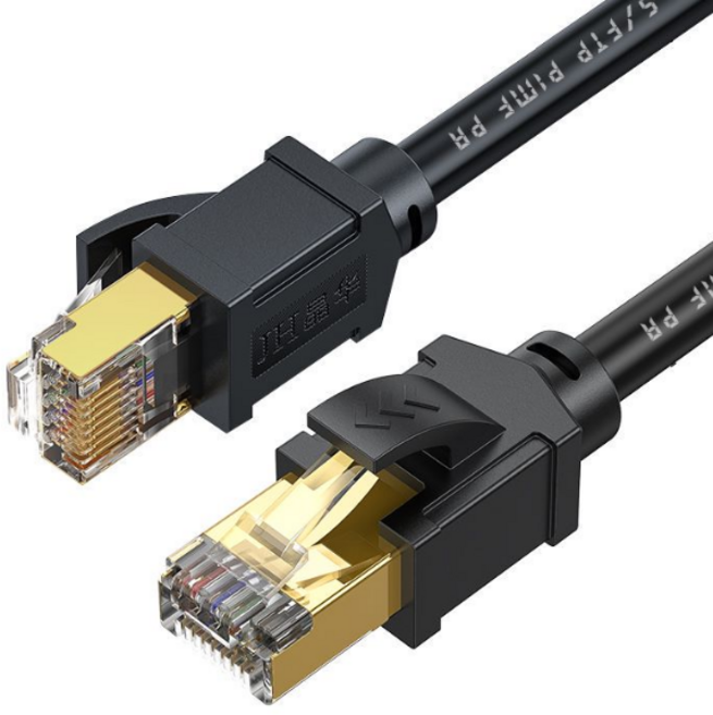 JH-LINK CAT8 40Gbps 초고속 네트워크 케이블, 30m, 1개, 검정색