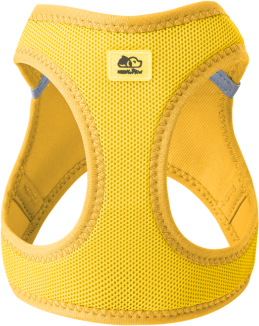 강아지 경량 여름 하네스 소형견 하네스 애견 가슴줄 중형견 하네스, 1개, 옐로우