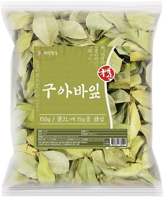 건강중심 국산 구아바 잎 건조 말린 잎차, 1개, 150g