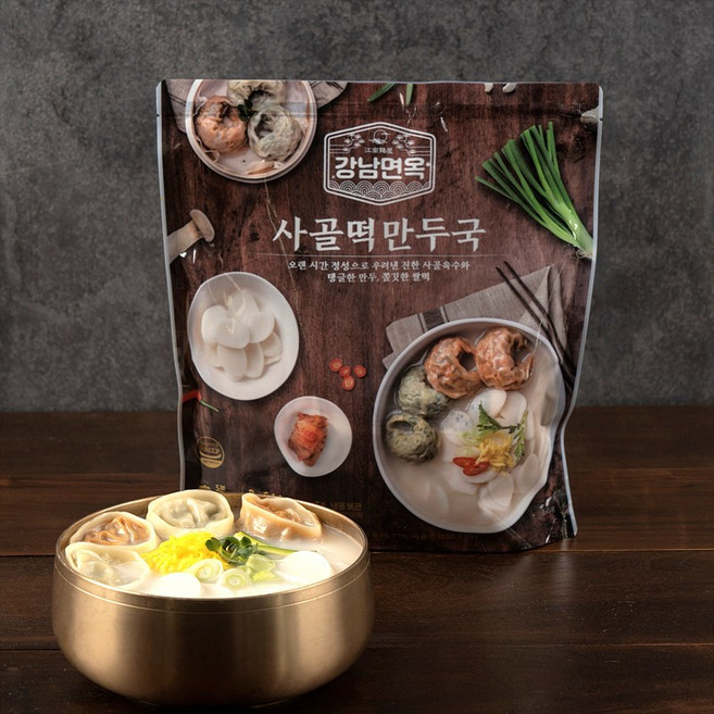강남면옥 사골떡만두국 644g (2인분), 1개