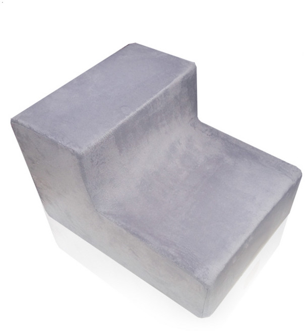 1040 강아지계단 포근포근 극세사그레이 2단