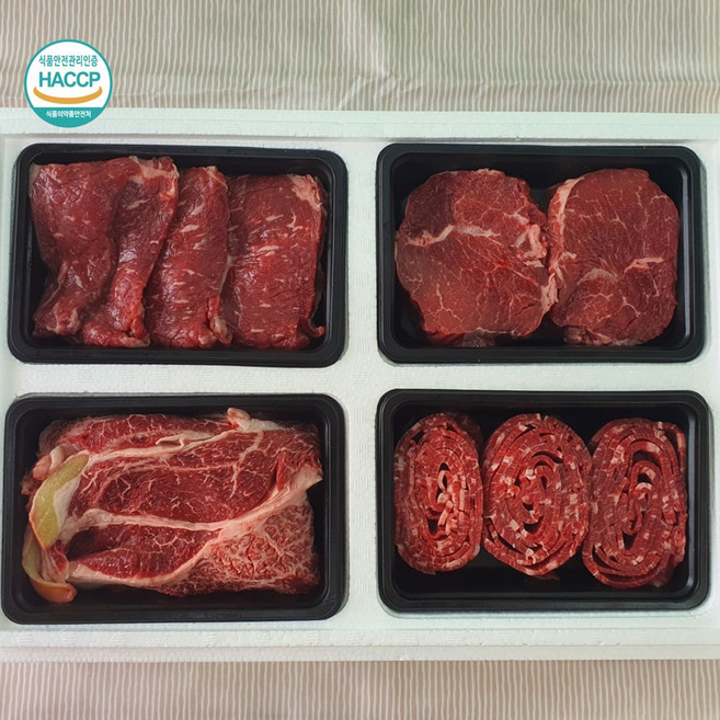 투뿔 한우 예천에서 키우고 직접 잡은소 명절 선물 한우세트 HACCP 인증, 2호, 1개