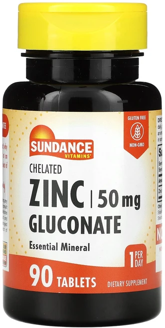 단백질 비타민 철분 마그내슘 칼슘 Sundance Vitamins 킬레이트화아연글루코네이트 50mg 90정 고루고루섭취해주세요, SundanceVitamins킬레이트화아연글루코네이트5, 1개 - 쿠팡