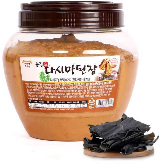 순창가 다시마 된장 맛좋은 된장, 1개, 1.8kg