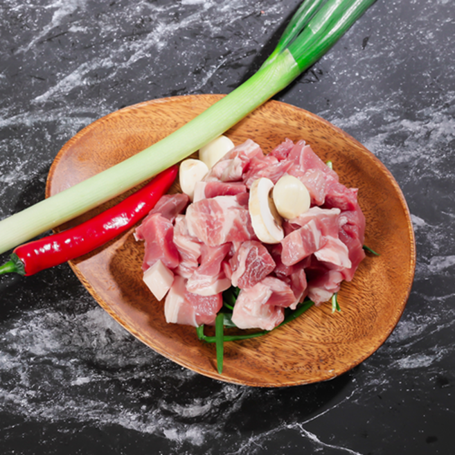 [육라운드] 한돈 앞다리 찌개용 300g 온라인정육점 캠핑용고기 단체 선물 육라운드 육류도매, 무항생제 300g