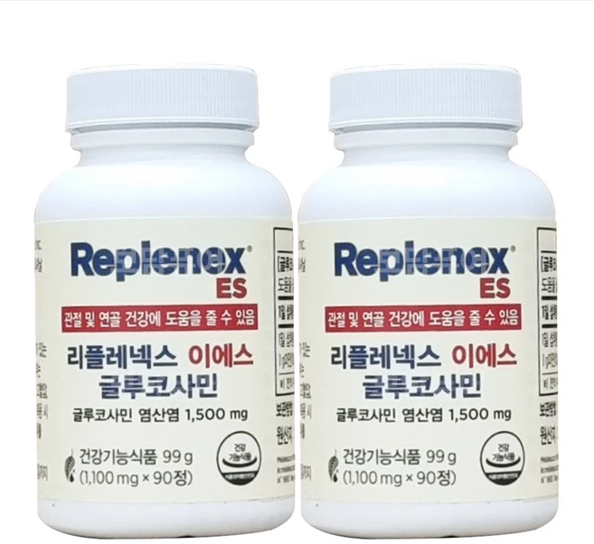 멜라루카 리플레넥스 이에스 글루코사민 90정 2개 +포켓물티슈 증정 - 쿠팡