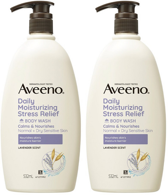 아비노 데일리 모이스춰라이징 스트레스 릴리프 바디워시 아로마향, 532ml, 2개