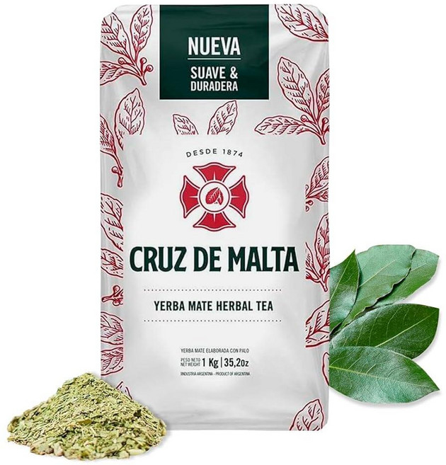 YERBA MATE CRUZ de MALTA 허브티 1kg, 1개, 1개입