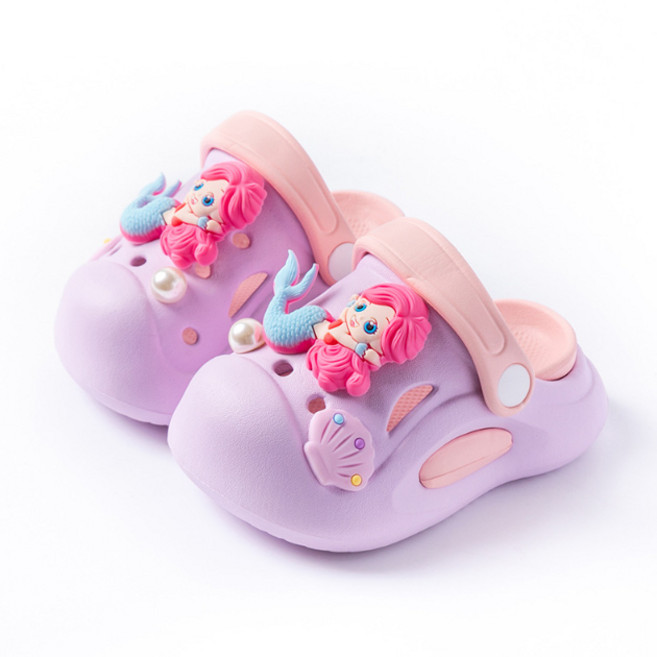 달콩슈 여아용 EVA 인어 공주 샌들 슬리퍼 DKE127