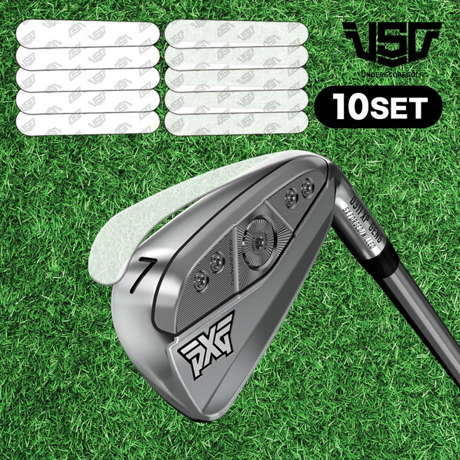 아이언 웨지 호환 PPF 보호필름 스크래치 방지, 10개, 유광 PPF 필름