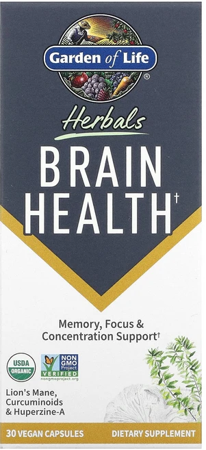 건강에 좋은영양제 Garden of Life 허브 두뇌 건강 민트 베지 캡슐 30정 지금구입하세요 곧품절되요, 1개 - 쿠팡