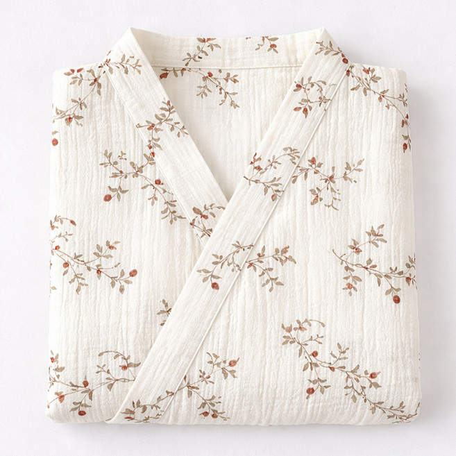 오르미 샤워 가운 순면 10종 가벼운 포근한 로프 잠옷 여행 골프