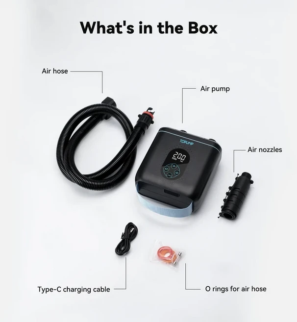 AIRBANK 전기 SUP 펌프 20PSI 5200mAh 11.1V 스탠드 업 패들 보드 용 충전식 자동 꺼짐 공기 PVC 보트 Infl, 01 CHINA, 01 D11PRO 4000mAh 11.1V