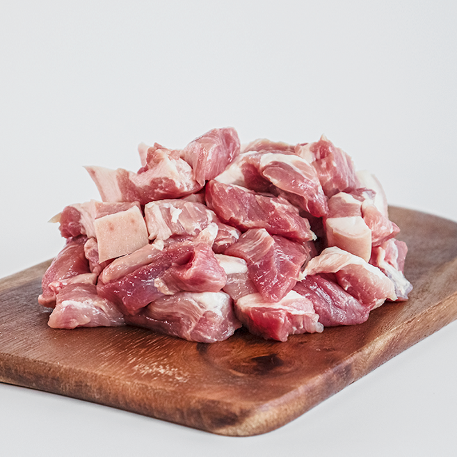 도담신선육 한돈 앞다리살 찌개용 (껍질유/냉장) 500g, 1개