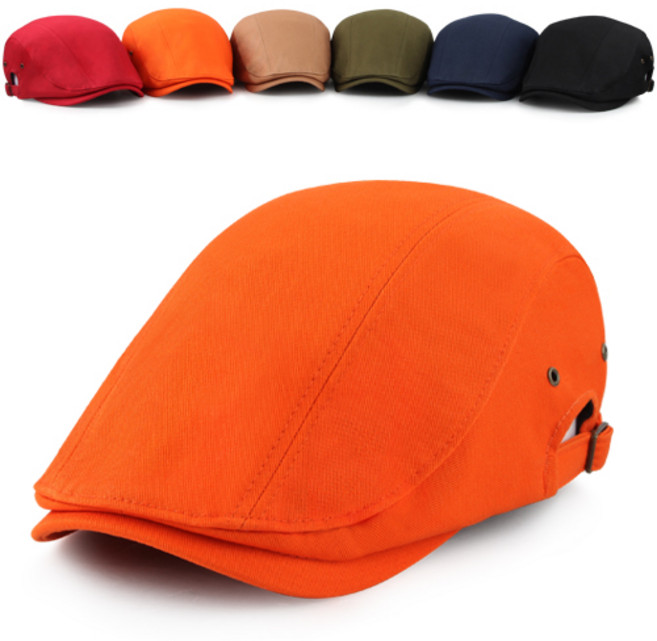 MQUM 무지 코튼 남녀공용 헌팅캡 바리스타 카페 모자