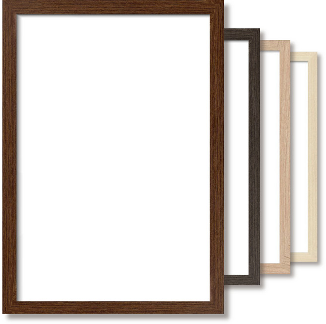 뉴클루 우드 액자 프레임 틀 4종, 1개, A01월넛