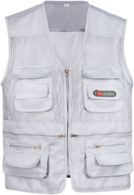 남성용 아웃도어 조끼 박시 멀티포켓 조끼 등산 낚시 촬영 작업복 조끼 6M246