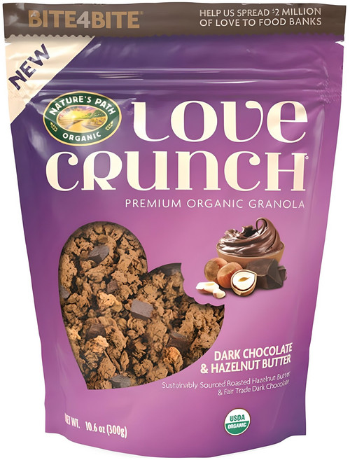 네이쳐스패스 러브 크런치 다크 초코 헤이즐넛 버터 그래놀라, 300g, 1개