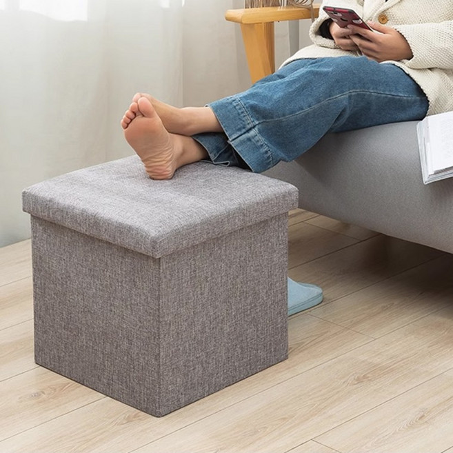 DUGNMARKT 패브릭 보조 의자 벤치 화장대 발받침대 풋스툴, 1개, 3호 47x28x30