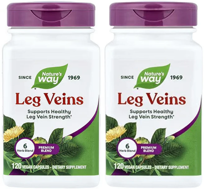 네쳐스웨이 레그 베인스 프리미엄 블렌드베지 캡슐 120정, 2개 - 쿠팡