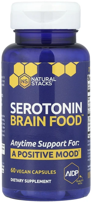 네츄럴스택스 세로토닌 브레인푸드 베지캡슐 60정, 4개 - 쿠팡
