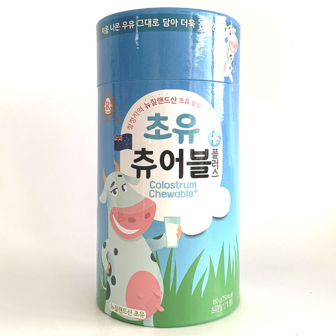 로얄제과 초유 츄어블 플러스 뉴질랜드산 초유, 1개, 180g
