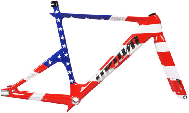 언노운 펄스 성조기 에디션 카본 픽시 프레임셋, 리플레티브(빛반사)