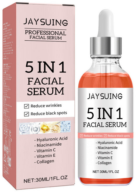Jaysuing 5合1 多效面部精華液 30ml, 1個, 30ml僅供出口銷售，禁止國內銷售，