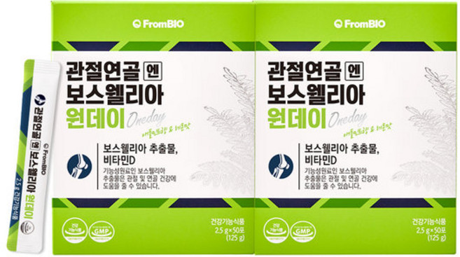 [단하루특가] 관절연골엔 보스웰리아 원데이 50포x2박스, 2박스
