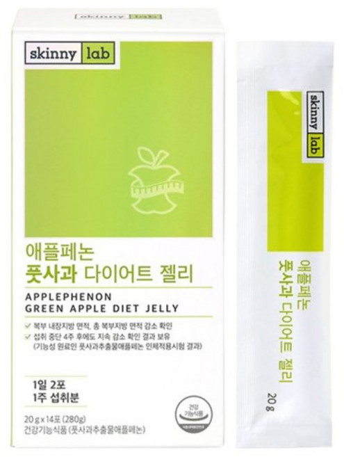 스키니랩 애플페논 풋사과 다이어트 젤리, 280g, 1박스