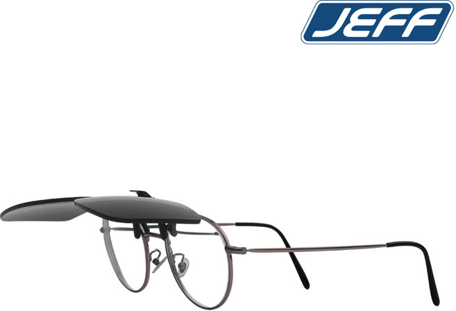 제프 안전인증 완료 산업용 탈부착 차광 렌즈 선글라스 덮경 클립온 클립안경 낚시 운전용 차광도 가능, 1개, 차광도 #7