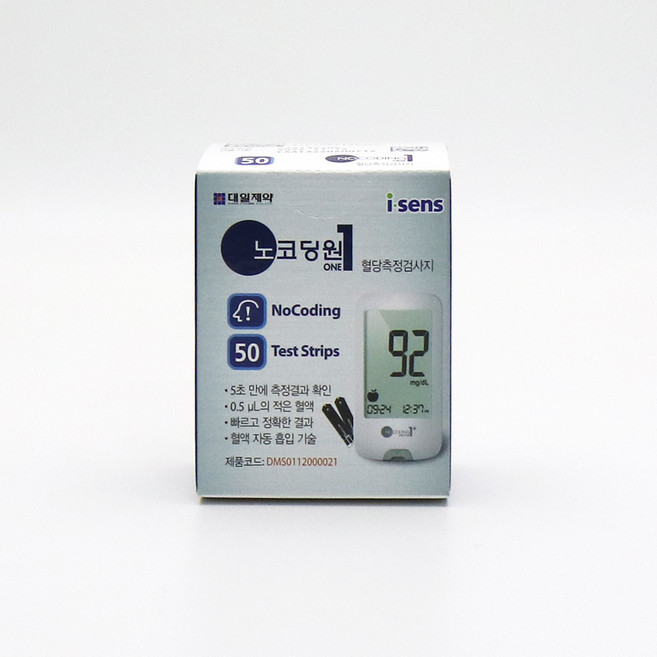 아이센스 노코딩원 혈당 측정 검사지, 1개, 50매