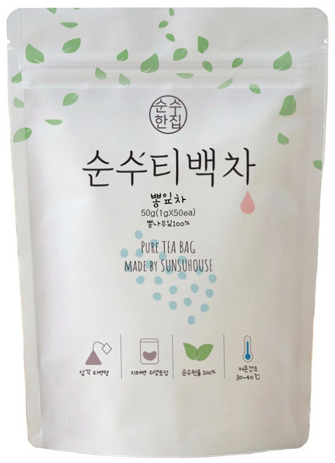 순수한집 국산 뽕잎차 티백1g 50개입 1개, 1g