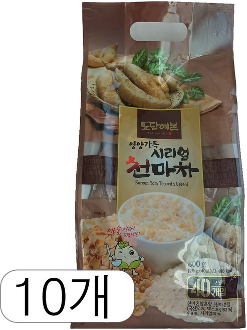 도담예본 영양가득 시리얼 천마차 콘플레이크 초야식품, 800g, 10개
