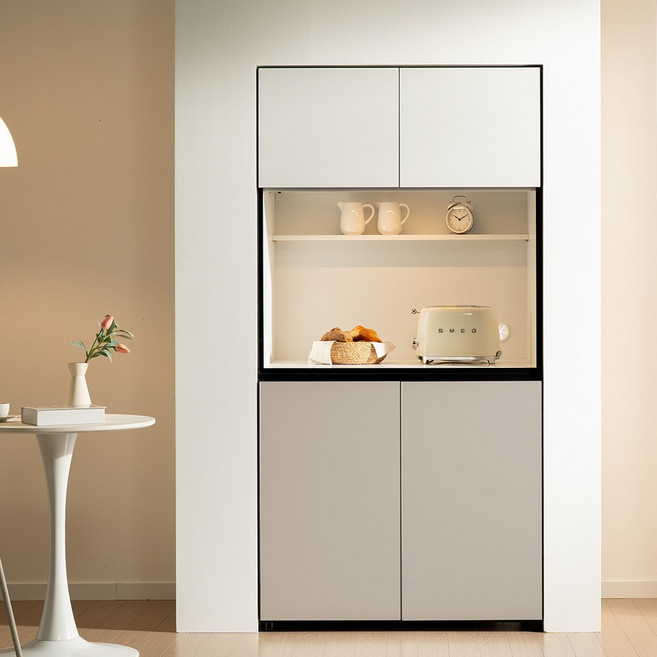 비크 홈카페장 800 1853 비스포크 주방 수납장 냉장고장 틈새장 빌트인 팬트리장, 기본