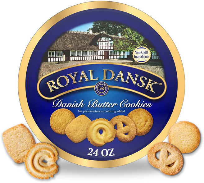 Royal Dansk 대니쉬 버터 쿠키 프리미엄 어쏘티드 쿠키 기프트 미주용, 1개, 680g