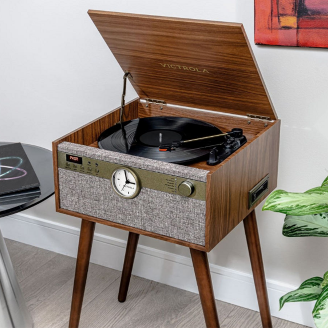 Victrola 빅트롤라 Century Signature+ LP 카세트 라디오 블루투스 스피커