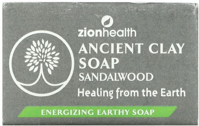 Zion Health 애인션트 클레이 비누 단향 170g(6oz) 3팩, 170g - 쿠팡
