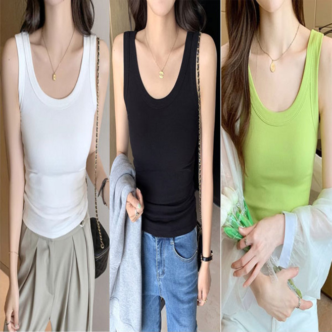 에스라이프 여성 민소매 나시 3P세트 7color