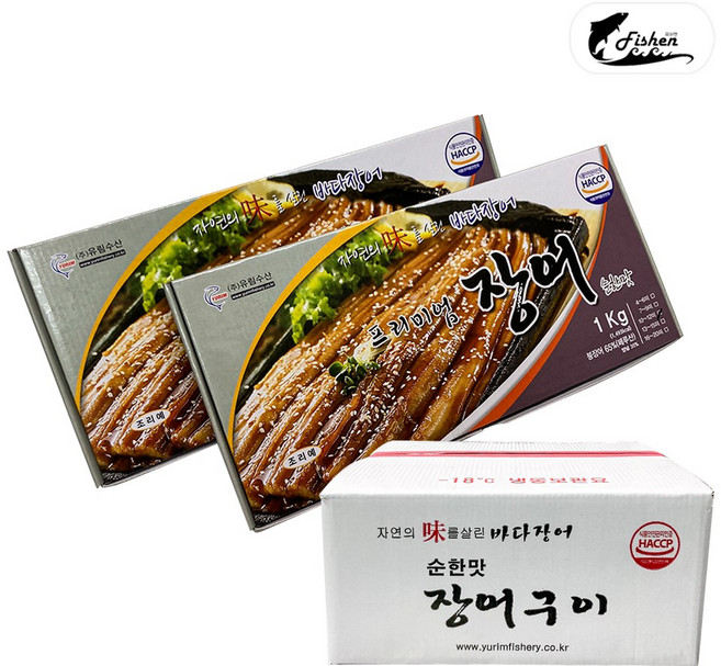 피쉬앤 양념 바다장어구이 10-12미 데리야끼맛 업소용 대용량, 1박스, 10kg