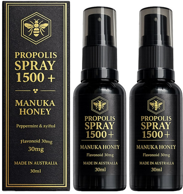호주산 고함량 프로폴리스 스프레이 30ml x2개 마누카허니 MGO1500+, 2개