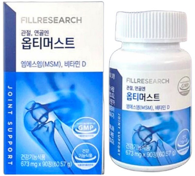 필리서치 관절 연골엔 옵티머스트 673mg x 90정 1박스