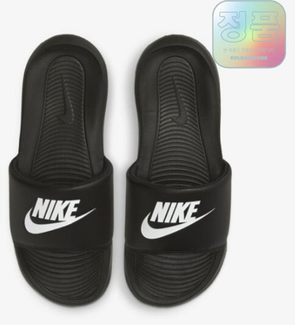 (브랜드정품) 나이키 빅토리 원 슬라이드 우먼스 블랙 검흰 올검 여성 여름 스포츠 슬리퍼 편안한 쿠셔닝 학교 실내화